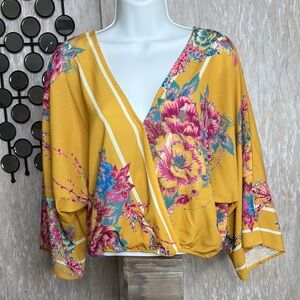 Flying Tomato Multicolor Floral Kimono